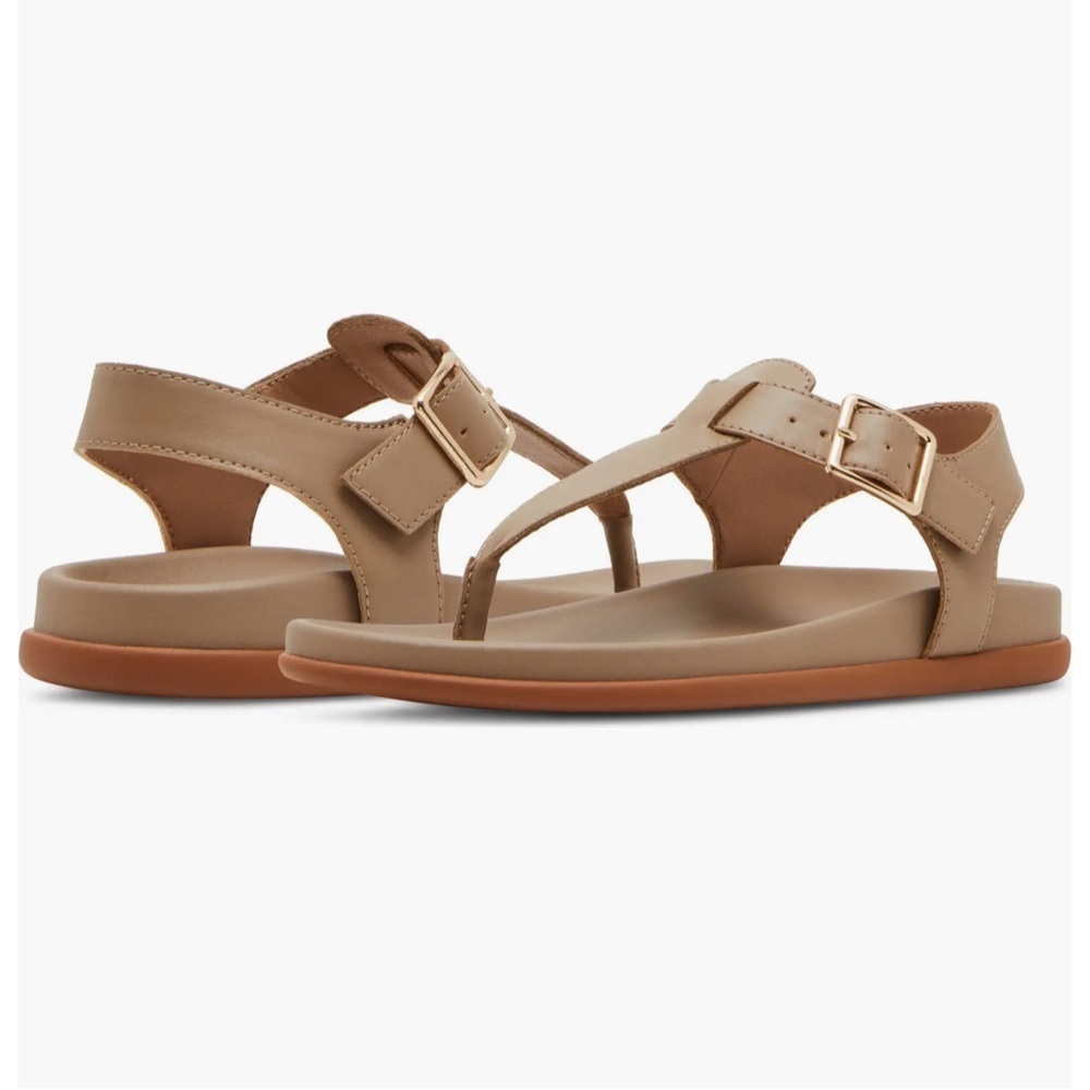 Blondo Niomi Sand Ankle Strap Sandal with Buckle- Size 8